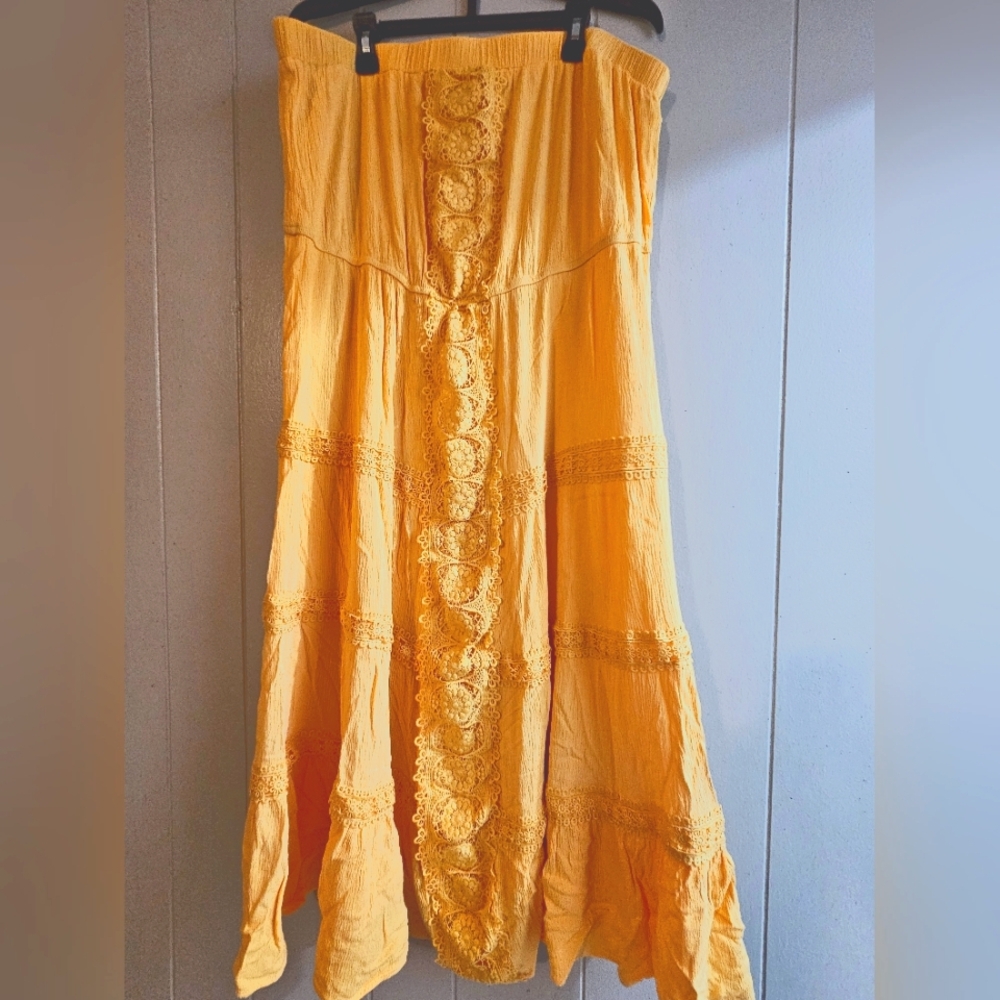 J for Justify Strapless Embroidered Dress - Size 2X